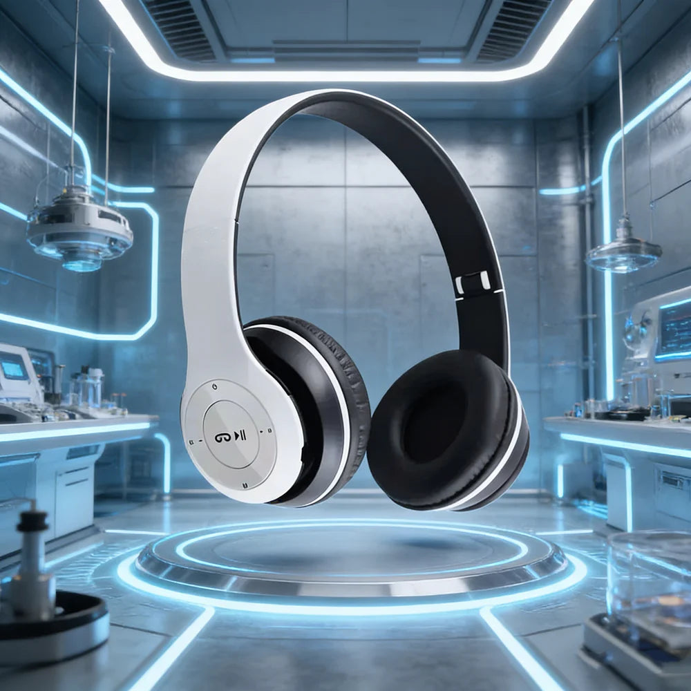 Wireless Bluetooth Headphone With HD Mic Foldable Headset Stereo Sound Earphones Sports Gaming Headphones