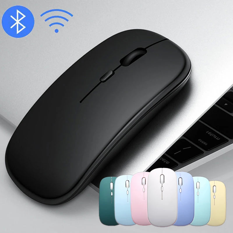 Bluetooth-compatible Mouse Wireless Mouse Silent Desktop Computer Mice Portable For PC Laptops iPad Tablet Working Gaming Mouse