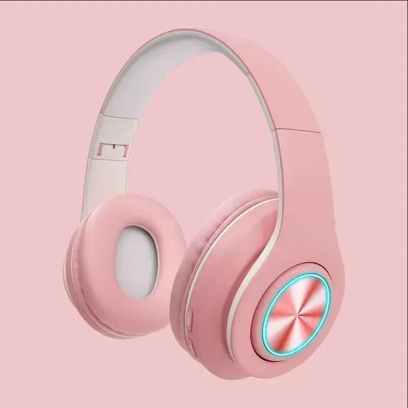 Foldable Bluetooth Headsets  Wireless Headphones With Mic Stereo Earphone Support TF Card FM For Xiaomi Iphone Sumsamg Phone